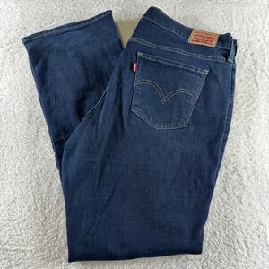 Levi's Jeans Classic Bootcut High-Rise Blue Denim Size 16W Stretch‎ 36x32 Dark